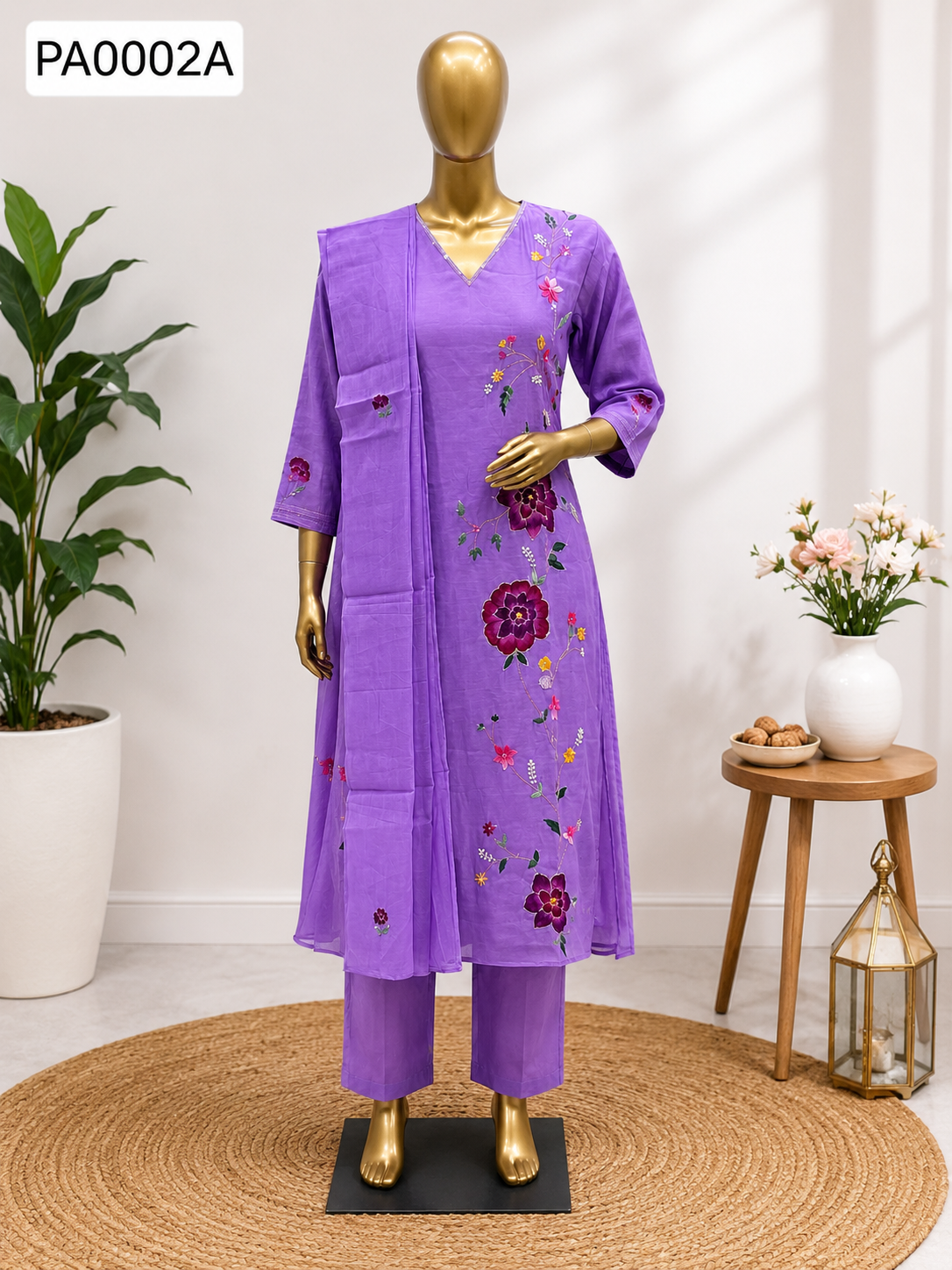 3-Piece Straight Kurta Set