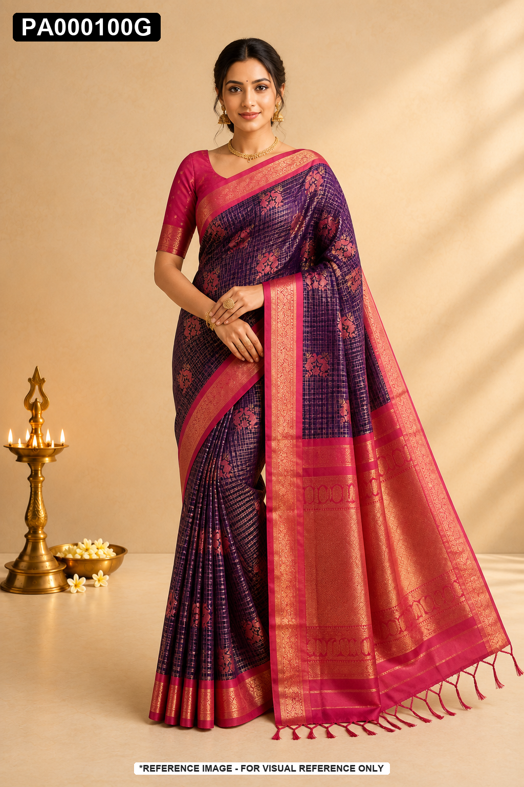 VINTAGE CHECKS SAREE