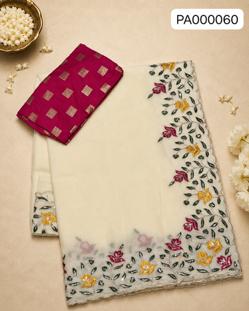 Silk Work Saree