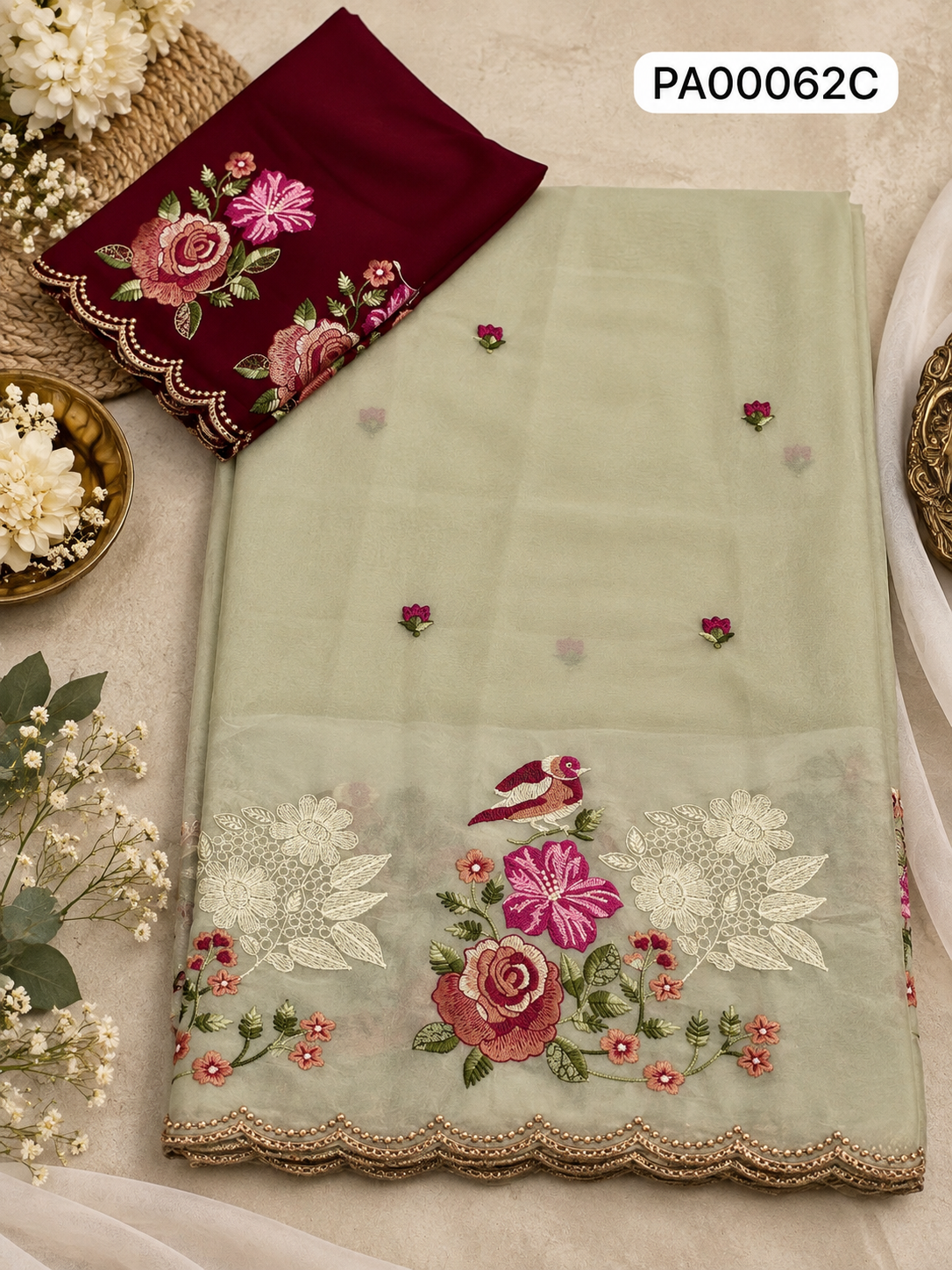 Silk Work Saree